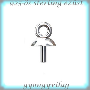  925-ös ezüst medálkapocs EMK 65e 2db/csomag, Kellékek & szerszámok, Ékszerkellék, Medáltartó, medálkapocs, Ékszerkészítés, Ékszerkészítés, MESKA