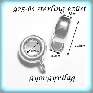  925-ös ezüst medáltartó EMT 33 - kellékek & szerszámok - gyöngyfűzés kellékek - egyéb alkatrész - Meska.hu