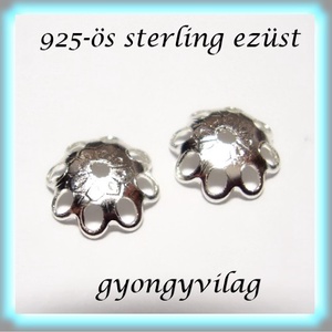 925-ös sterling ezüst gyöngykupak  1db/ csomag  EGYK 34 - kellékek & szerszámok - gyöngyfűzés kellékek - fém köztesek - Meska.hu