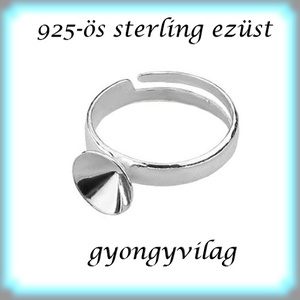  925-ös sterling ezüst gyűrű alap EGY 05-8 állítható méret, Kellékek & szerszámok, Ékszerkellék, Gyűrűalap, Ékszerkészítés, Mindenmás, Ékszerkészítés, MESKA