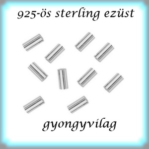 925-ös sterling ezüst ékszerkellék: köztes / gyöngy / dísz  EKÖ 19 1,5x2x0,25  10db/cs, Kellékek & szerszámok, Gyöngyfűzés kellékek, Fém köztesek, Ékszerkészítés, MESKA