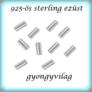 925-ös ezüst köztes / gyöngy / dísz EKÖ 19 1,5x2x0,25  20db/cs - gyöngy, ékszerkellék - fém köztesek - Meska.hu