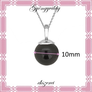 925-ös sterling ezüst medál Swarovski félig fúrt gömb 10mm több színben SME-SW01 - ékszer - nyaklánc - medálos nyaklánc - Meska.hu
