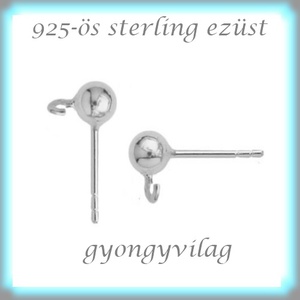 925-ös ezüst fülbevaló kapocs EFK B 01-3 - gyöngy, ékszerkellék - egyéb alkatrész - Meska.hu 925-ös ezüst fülbevaló kapocs EFK B 01-3 - gyöngy, ékszerkellék - egyéb alkatrész - Meska.hu
