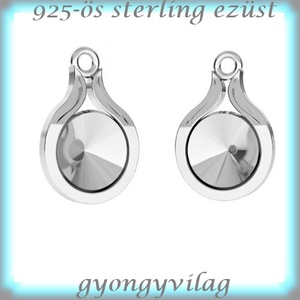 925-ös finomságú sterling ezüst kandeláber/ továbbépíthető köztes /tartó elem 8mm-es rivolihoz   EKA 59, Kellékek & szerszámok, Gyöngyfűzés kellékek, Fém köztesek, Ékszerkészítés, Mindenmás, Ékszerkészítés, MESKA