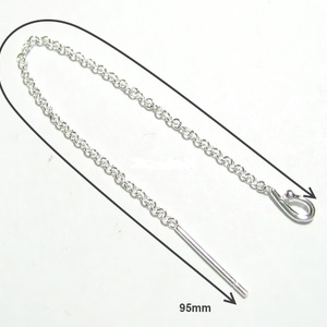 925-ös sterling ezüst ékszerkellék: fülbevaló kapocs, bedugós, füllánc EFK BFL 26-95e - kellékek & szerszámok - ékszerkellék - fülbevaló kapocs - Meska.hu