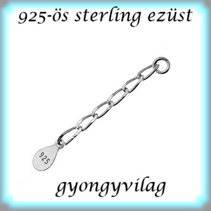 925-ös ezüst lánchosszabbító ELK LH 02, Kellékek & szerszámok, Ékszerkellék, Lánchosszabbító, Ékszerkészítés, Ékszerkészítés, MESKA