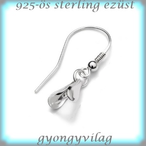 925-ös sterling ezüst ékszerkellék: fülbevaló kapocs, akasztós EFK A 71, Kellékek & szerszámok, Ékszerkellék, Fülbevaló kapocs, Ékszerkészítés, Mindenmás, Ékszerkészítés, MESKA