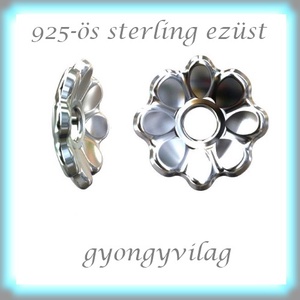 925-ös sterling ezüst gyöngykupak  1db/ csomag  EGYK 35 - gyöngy, ékszerkellék - fém köztesek - Meska.hu