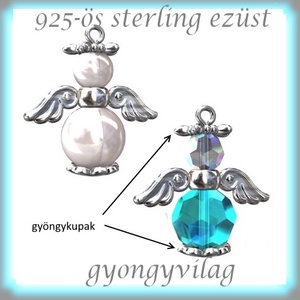 925-ös sterling ezüst ékszerkellék: gyöngykupak EGYK 35  2db/csomag - gyöngy, ékszerkellék - fém köztesek - Meska.hu