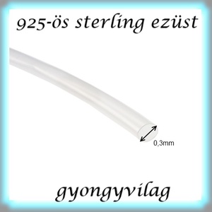 925-ös sterling ezüst ékszerkellék: ezüst huzal EH 0,3mm - gyöngy, ékszerkellék - egyéb alkatrész - Meska.hu