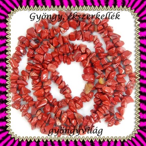ásvány chips fűzér 6-10 mm-es  red jasper, Kellékek & szerszámok, Gyöngyfűzés kellékek, Egyéb alkatrész, Ékszerkészítés, Mindenmás, Ékszerkészítés, MESKA