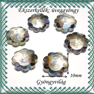  Üveggyöngy- margaréta 10mm több színben - kellékek & szerszámok - gyöngyfűzés kellékek - kásagyöngy - Meska.hu