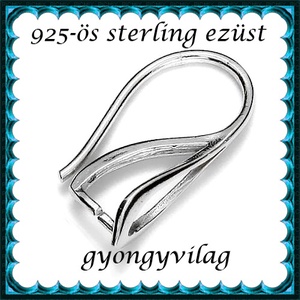 925-ös sterling ezüst ékszerkellék: fülbevalóalap akasztós EFK A 64 - gyöngy, ékszerkellék - egyéb alkatrész - Meska.hu 925-ös sterling ezüst ékszerkellék: fülbevalóalap akasztós EFK A 64 - gyöngy, ékszerkellék - egyéb alkatrész - Meska.hu