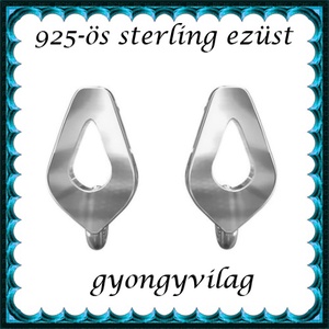 925-ös sterling ezüst ékszerkellék: fülbevalóalap bedugós EFK B 35 - gyöngy, ékszerkellék - egyéb alkatrész - Meska.hu