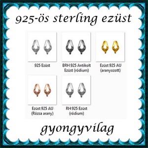 925-ös sterling ezüst ékszerkellék: fülbevalóalap bedugós EFK B 35 - gyöngy, ékszerkellék - egyéb alkatrész - Meska.hu