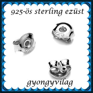 925-ös sterling ezüst ékszerkellék: fülbevalóalap bedugós EFK B 27-4,5e vég  2 pár / 4db, Kellékek & szerszámok, Ékszerkellék, Fülbevaló alap, Ékszerkészítés, Ékszerkészítés, MESKA