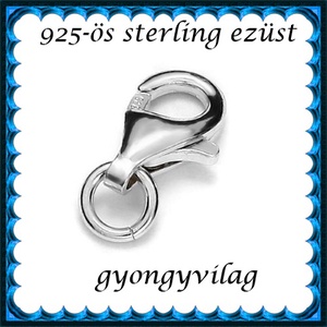 925-ös sterling ezüst ékszerkellék: lánckalocs  ELK 1S 19-11, Kellékek & szerszámok, Ékszerkellék, Nyaklánc kapocs, Ékszerkészítés, MESKA