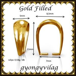 925-ös sterling ezüst ékszerkellék: medáltartó, medálkapocs EMK 77-11AU Gold Filled - gyöngy, ékszerkellék - egyéb alkatrész - Meska.hu 925-ös sterling ezüst ékszerkellék: medáltartó, medálkapocs EMK 77-11AU Gold Filled - gyöngy, ékszerkellék - egyéb alkatrész - Meska.hu