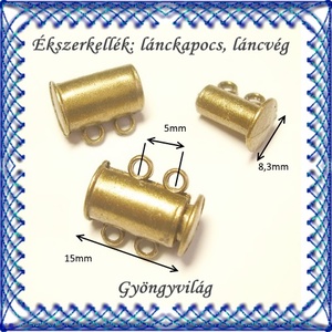 Ékszerkellék: lánckapocs BLK-2S-01 mágneses lánckapocs több színben - kellékek & szerszámok - gyöngyfűzés kellékek - egyéb alkatrész - Meska.hu
