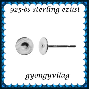 925-ös sterling ezüst ékszerkellék: fülbevalóalap bedugós EFK B 38-4 - Meska.hu