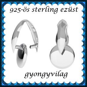 Medálok: Swarovski karika 925-ös sterling ezüst SME-SW KAR01 14mm-es Golden Shadow - ékszer - nyaklánc - medál - Meska.hu