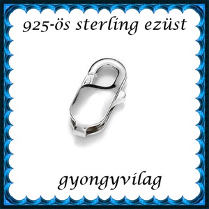 925-ös ezüst 1soros lánckapocs ELK 1s 37-8 - kellékek & szerszámok - gyöngyfűzés kellékek - egyéb alkatrész - Meska.hu