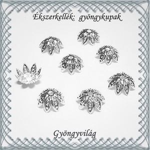 Ékszerkellék: gyöngykupak BGYK 30 11mm-es 8db/csomag, Kellékek & szerszámok, Gyöngyfűzés kellékek, Gyöngykupak, Ékszerkészítés, Mindenmás, Ékszerkészítés, MESKA