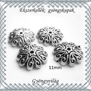 Ékszerkellék: gyöngykupak BGYK 09 20db / csomag - kellékek & szerszámok - gyöngyfűzés kellékek - gyöngykupak - Meska.hu