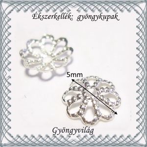 Ékszerkellék: gyöngykupak BGYK 14-5 30db/csomag - kellékek & szerszámok - gyöngyfűzés kellékek - gyöngykupak - Meska.hu