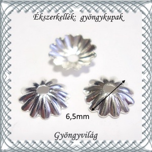 Ékszerkellék: gyöngykupak BGYK 12 30db /csomag - kellékek & szerszámok - gyöngyfűzés kellékek - gyöngykupak - Meska.hu