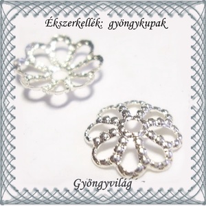 Ékszerkellék: gyöngykupak BGYK 13-7 50db / csomag, Kellékek & szerszámok, Gyöngyfűzés kellékek, Egyéb alkatrész, Ékszerkészítés, Mindenmás, Ékszerkészítés, MESKA