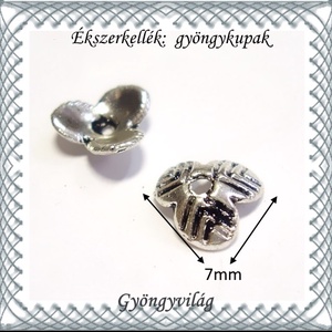 Ékszerkellék: gyöngykupak BGYK 10 20db/csomag - kellékek & szerszámok - gyöngyfűzés kellékek - gyöngykupak - Meska.hu