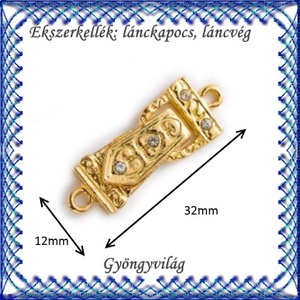 Ékszerkellék: lánckapocs BLK-1S-13 mágnes kapocs 1db - gyöngy, ékszerkellék - egyéb alkatrész - Meska.hu