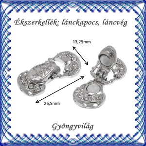 Ékszerkellék: lánckapocs BLK-3S-06 mágnes kapocs 1db - kellékek & szerszámok - gyöngyfűzés kellékek - egyéb alkatrész - Meska.hu