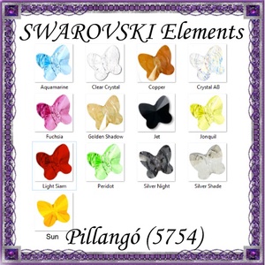 Swarovski kristály gyöngy: SWGY pillangó (5754) fűzhető  6mm több szín, Kellékek & szerszámok, Gyöngyfűzés kellékek, Swarovski kristályok, Ékszerkészítés, Ékszerkészítés, MESKA