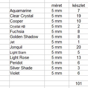 Ékszerkellék: Swarovski pillangó fűzhető 5mm több szín - kellékek & szerszámok - gyöngyfűzés kellékek - swarovski kristályok - Meska.hu