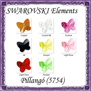 Swarovski kristály gyöngy: SWGY pillangó (5754) fűzhető 10mm több szín, Kellékek & szerszámok, Gyöngyfűzés kellékek, Swarovski kristályok, Ékszerkészítés, Ékszerkészítés, MESKA