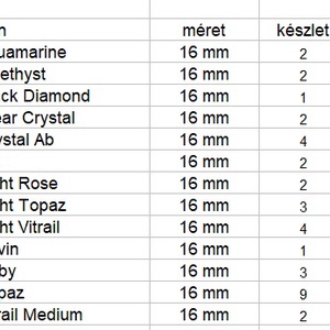 Ékszerkellék: Swarovski barokk 16mm-es  több színben  - kellékek & szerszámok - gyöngyfűzés kellékek - swarovski kristályok - Meska.hu