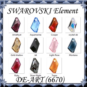 Ékszerkellék: Swarovski DE-ART  18mm-es több színben, Kellékek & szerszámok, Gyöngyfűzés kellékek, Swarovski kristályok, Ékszerkészítés, Ékszerkészítés, MESKA