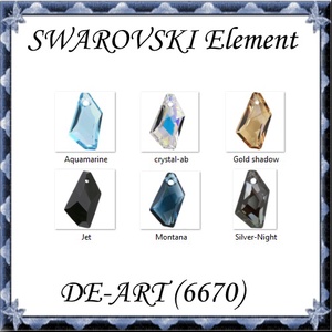 Ékszerkellék: Swarovski DE-ART  24mm-es több színben - gyöngy, ékszerkellék - swarovski kristályok - Meska.hu