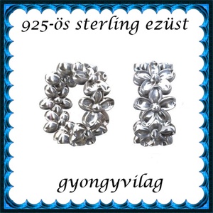 925-ös sterling ezüst ékszerkellék: köztes / gyöngy / dísz EKÖ 66rh - gyöngy, ékszerkellék - egyéb alkatrész - Meska.hu