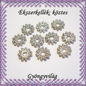 Ékszerkellék: köztes / díszítőelem / gyöngy BKÖ 1S 12 20db/csomag, Kellékek & szerszámok, Gyöngyfűzés kellékek, Fém köztesek, Ékszerkészítés, Mindenmás, Ékszerkészítés, MESKA