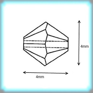 Ékszerkellék: Swarovski bicon több színben 4mm  SWGY5328-4  24db/csomag - gyöngy, ékszerkellék - swarovski kristályok - Meska.hu