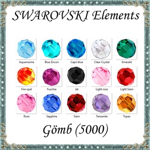 Swarovski kristály gyöngy: SW5000-6  gömb 6mm-es  több színben 2db / csomag, Kellékek & szerszámok, Gyöngyfűzés kellékek, Swarovski kristályok, Ékszerkészítés, Ékszerkészítés, MESKA