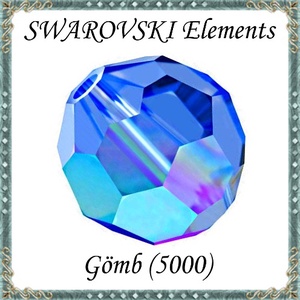 Swarovski kristály gyöngy: SW5000-10 AB gömb 10mm-es AB bevonatos több színben, Kellékek & szerszámok, Gyöngyfűzés kellékek, Swarovski kristályok, Ékszerkészítés, Ékszerkészítés, MESKA
