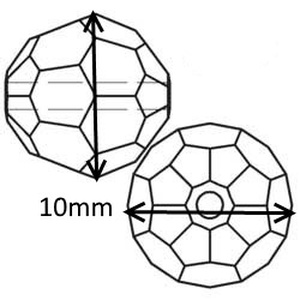 Swarovski kristály gyöngy: SW5000-10 AB gömb 10mm-es AB bevonatos több színben - kellékek & szerszámok - gyöngyfűzés kellékek - swarovski kristályok - Meska.hu