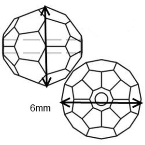 Swarovski kristály gyöngy: SW5000-6 AB gömb 6mm-es AB bevonatos több színben - kellékek & szerszámok - gyöngyfűzés kellékek - swarovski kristályok - Meska.hu