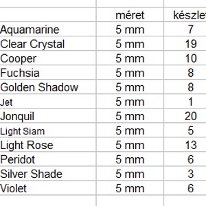 Swarovski kristály gyöngy: SWGY pillangó (5754) fűzhető  5mm több szín - gyöngy, ékszerkellék - swarovski kristályok - Meska.hu