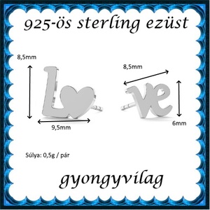 925-ös sterling ezüst ékszerek: fülbevaló EF02 - gyöngy, ékszerkellék - egyéb alkatrész - Meska.hu